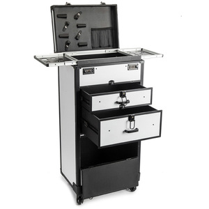 Boîte à outils de <span class=keywords><strong>coiffeur</strong></span> TikTok, <span class=keywords><strong>valise</strong></span> surdimensionnée de beauté, grande mallette de travail de styliste, boîte à double mot de passe privée - Product Image 5