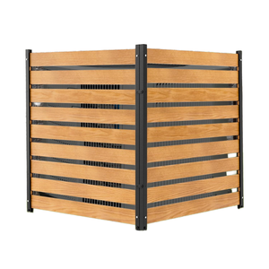 Vente en gros usine – Panneaux de sécurité modernes en aluminium noir 6x8 pour clôture métallique plate ornementale – Modélisation 3D pour la sécurité domestique - Product Image 1