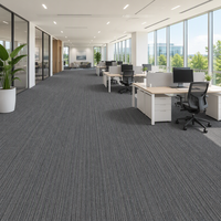 Moquette murale en nylon bouclé 8 mm pour bureau, tapis commercial sur mesure pour projets