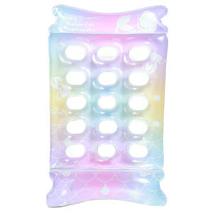 Flotador inflable de sirena Inf Kelukeya con orificios para fiestas en la piscina, para adultos y niños, silla flotante tipo balsa. - Product Image 5