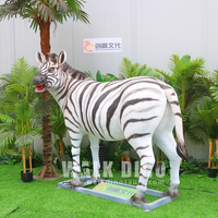 anpassbar lebensgroße roboter animatronisch pferd mod im freien garten dekorative zebra tier statue