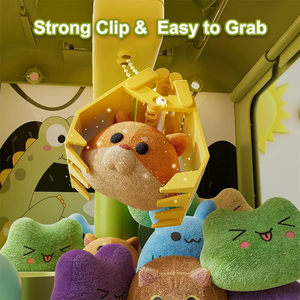 Jumon Adjustable Dinosaur Claw Electronic <b>Arcade</b> Game Plastic Catch Doll <b>Machine</b> with Music <b>Mini</b> Vending Toy for Kids' Gift - Product Image 2