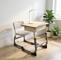 Meubles scolaires, bureau et chaise pour élèves, bureau pour élèves à hauteur réglable, ensemble table et chaises pour école primaire