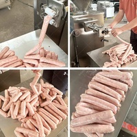 Machine de remplissage de saucisses de sang quantitative à piston entièrement électrique avec Twister automatique