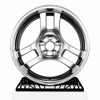 Jantes en alliage forgé poli à déport profond 5x114.3, ajustement universel, performance racing pour voitures de sport