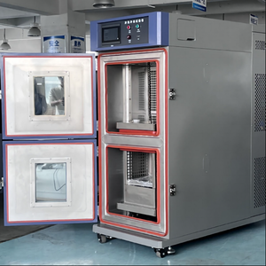 थर्मल शॉक परीक्षण कक्ष परीक्षण उपकरण ठंड और गर्म तापमान तेजी से परिवर्तन परीक्षण कक्ष - Product Image 3