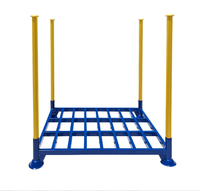 Étagère de stockage pliable et empilable en acier pour entrepôt, capacité 1000 kg, pour le stockage de cartons