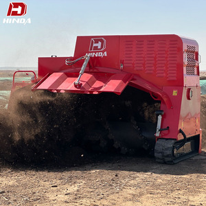 Máquina volteadora de compost usada de alta rentabilidad, totalmente hidráulica, tipo oruga, equipo de fabricación de fertilizantes orgánicos de <span class=keywords><strong>segunda</strong></span> <span class=keywords><strong>mano</strong></span> - Product Image 3
