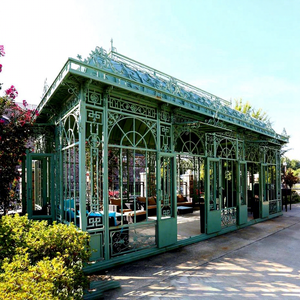 ศาลาเหล็กดัดหลังคากระจก YOUFINE สำหรับตกแต่งสวนรีสอร์ท - Product Image 3