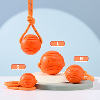 2025 jouets pour chiens interactifs pour animaux de compagnie chiot molaire morsure jouet en caoutchouc cordes élastiques nettoyage des dents de chien mâcher boule d'aspiration jouets corde en Nylon