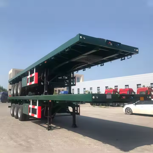 Remolque de Plataforma Plana de Alta Calidad de 40 Pies, 3 Ejes, 4 Ejes, Camión Portacontenedores, Semirremolque para Transporte Pesado - Product Image 2