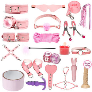 SM pour Couples, Jeu de Rôle Fétichiste, Bondage, Menottes en Cuir Imprimé Léopard, Fouet, Collier, Bâillon, Ensemble de Contrainte 18+ - Product Image 5