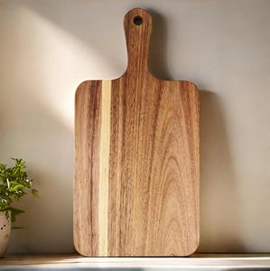 Tablas de Madera de Acacia al por Mayor, Tablas de Cortar con Asas para Cocina, Grabado Láser, Regalo Personalizado - Product Image 1