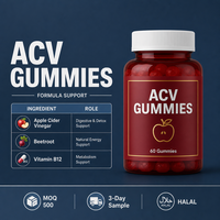 Usine OEM/ODM – Vitamines pour adultes sous marque privée – Gommes au vinaigre de cidre antioxydant pour la perte de poids et la santé intestinale