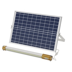 Lampes murales LED portables 60W 100W 200W 300W avec télécommande, étanches, à énergie solaire, en forme de tube - Product Image 1