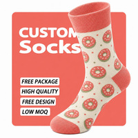 Chaussettes personnalisées amusantes pour lignes de chaussettes colorées, prêtes à l'emploi, avec logo de marque privée, échantillonnage rapide, prêtes à l'exportation, pour commandes en gros
