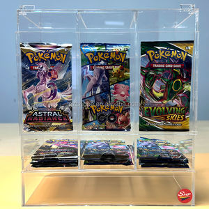 SHP Meilleures Ventes 6 Et 3 Slot Acrylique Pokemon TCG <span class=keywords><strong>Booster</strong></span> Pack Distributeur De Haute Qualité - Product Image 2