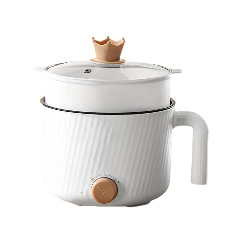 White-PP Steamer(Non-stick/Stainless steel  inner pot)