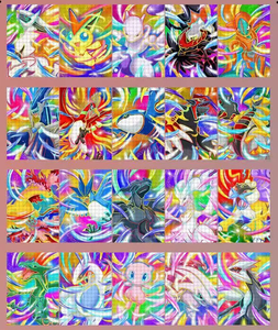 Japón Anime Comic Art Poke Moned Metal Cards PTCG con losas Rare Limited Collection Clasificación Trading Cards Juguetes para niños Regalo - Product Image 4