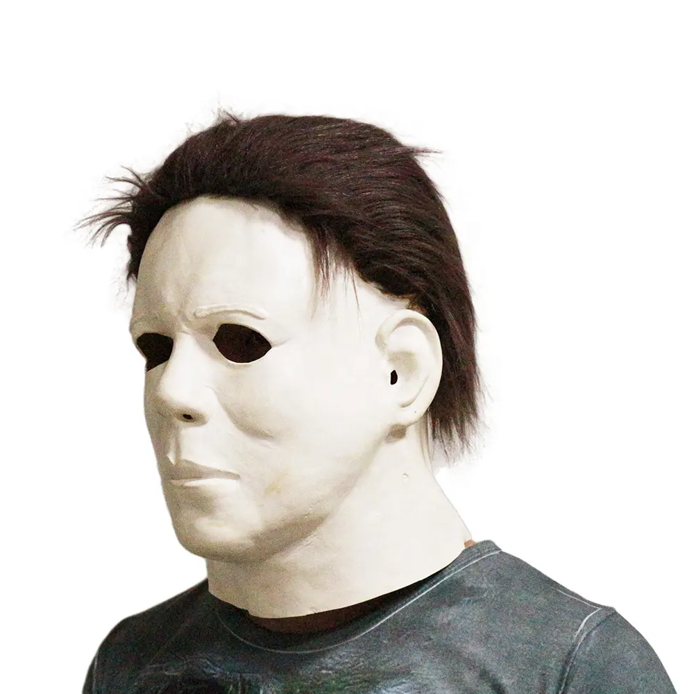 Máscara de michael myers halloween, alta qualidade, barata, cabeça de látex, para fantasia, filme