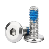 Vis à tête fraisée en acier inoxydable SS304 18-8, M2 à M12, avec système de verrouillage de filetage pré-appliqué pour meubles