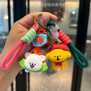Porte-clés en plastique motif chien mignon et Sakura Club, pendentif pour sac d'école, sac à dos, téléphone portable, clés de voiture, cadeaux à suspendre pour couple - Product Image 3