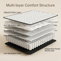 Série de matelas compressés - Simple 90x200x25cm & Double 160x200x25cm, gain de place, adapté pour la maison/l'hôtel/l'appartement