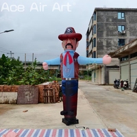 Danseur gonflable personnalisé style western cowboy pour publicité extérieure en magasin