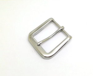 Hebilla de Cinturón de Acero Inoxidable de 32 mm para Hombre, Hebilla Metálica con Acabado Plateado - Product Image 1