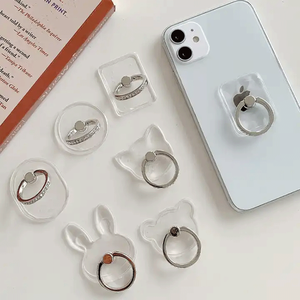 Sevimli tasarım su geçirmez Pc temizle akıllı telefon halka tutucu parmak için cep telefonu halkası <span class=keywords><strong>Stent</strong></span> - Product Image 2