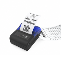 Impresora Térmica de Recibos sin Tinta de 58 mm, Mini Inalámbrica con Batería Extraíble, Personalizable para Ropa, Farmacias y Cafeterías