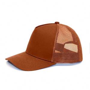 Casquette de baseball décontractée d'été pour homme, haute, à visière large, couleur unie, en maille simple, pour grandes tailles de tête - Product Image 6