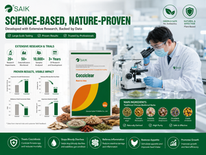 SAIK Cocciclear, Golosinas para Animales, Vitaminas y Electrolitos, Previene la Coccidiosis, Detiene la Diarrea Sangrienta, Alivia los Problemas Intestinales - Product Image 4