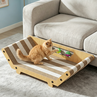 Meilleures ventes : Griffoir pour chat en forme de lit Queen, rayé et coloré, résistant aux griffures, durable, simple et élégant pour chats