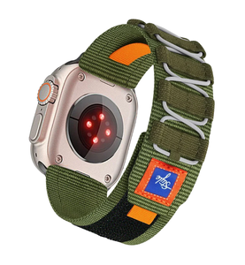 Correa Deportiva de Nailon Tejido para Apple Watch Ultra, Tamaños de 9mm, 5mm, 2mm y 6mm, Brazalete Metálico Amarillo para iWatch Series 9, 8, 7, 6, 5 y SE - Product Image 1