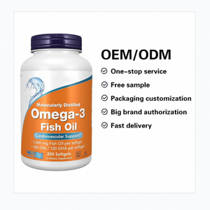 Omega-3 Antioxidantes Suplementos de aceite de pescado Dosificación diaria de cápsula de gelatina blanda para adultos - Product Image 5