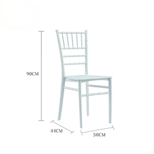 Banquete de oro blanco boda Chiavari silla Tiffany para eventos Hotel fiesta Wed lujo apilable Chivari sillas y mesa al por mayor - Product Image 4