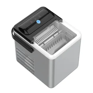 Mini máquina de hielo portátil para el hogar/oficina/Bar, cubitera rápida con mostrador de 110V y 220V, de 26Lbs/24 horas