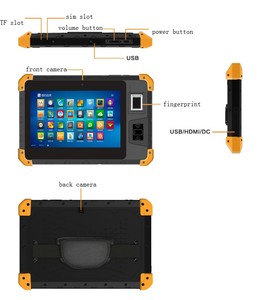 Sert ortamlarda 8 "sağlam ve dayanıklı akıllı <span class=keywords><strong>Android</strong></span> Tablet GPS, RFID ve parmak izlerinin ikincil gelişimini destekler - Product Image 5