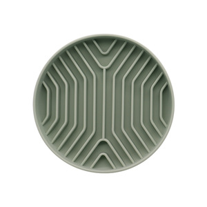 Maßgefertigte Langlebige Silikon Wasserdichte Lebensmittelechte Haustiernäpfe Tragbare Moderne Einfarbige Muster Slow Feeder Rutschfeste Basis Gravierte Näpfe - Product Image 5