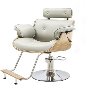 Chaise de coiffure et de coupe de cheveux Zxm en gros, vente chaude, prix bas, couleur marron, pour salon de coiffure, meubles fabriqués en Chine - Product Image 6