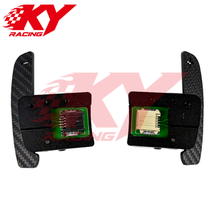 แป้นเปลี่ยนเกียร์คาร์บอนไฟเบอร์แบบแม่เหล็ก สำหรับฟอร์ด มัสแตง S550 GT GT350 GT500 เชลบี้ อีโคบูสต์ ปี 2015-2023 - Product Image 2