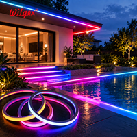 Bande LED néon flexible RGB 18x16mm, étanche IP68, haute luminosité, IRC 95, garantie 5 ans, pour la délimitation de bâtiments, la signalisation et la décoration