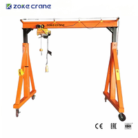 Grue portique manuelle pliable en alliage d'aluminium de 0,5 tonne, la plus vendue, légère et portable, pour les secours d'urgence en intérieur et en extérieur