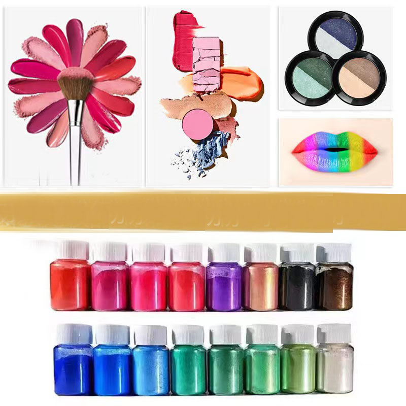 Слюдяная косметическая пудра 10 г для блеска для губ, теней для век, румян, хайлайтера