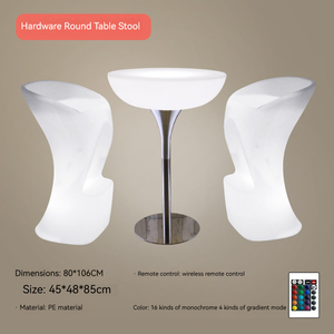 Bàn <span class=keywords><strong>Cocktail</strong></span> Có Đèn Led Nội Thất Bàn Vuông Có Đèn Led Chống Nước Tiệc Tùng Quán Bar Nội Thất Ngoài Trời Bàn Bar Có Đèn Led - Product Image 6