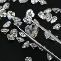 D E F diamants blancs cultivés en laboratoire diamants en vrac en forme de coeur certifiés IGI 0.5CT 1CT 2CT 3CT 4CT diamant