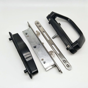 Kép kéo Glass <span class=keywords><strong>Door</strong></span> <span class=keywords><strong>Handle</strong></span> <span class=keywords><strong>Set</strong></span> trái & phải trượt Patio với Lỗ mộng khóa Key xi lanh làm bằng hợp kim nhôm - Product Image 1