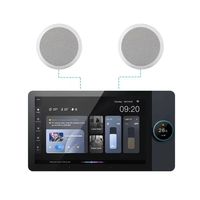 Amplificateur mural de contrôle central domestique intelligent Tuya de 8 pouces Mini système audio stéréo de cinéma maison à écran tactile Amplificador sans fil