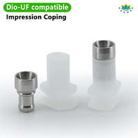 Dio-UF Implant Impression Coping Transfer Closed Tray Technique Metal Transfer Coping Multi-Unit Butée pour la guérison et la numérisation